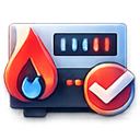 Gas connection icon